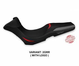 Seat saddle cover Julfa Special Color Gray - Red (GRR) T.I. for TRIUMPH TIGER 1050 SPORT 2013 > 2020