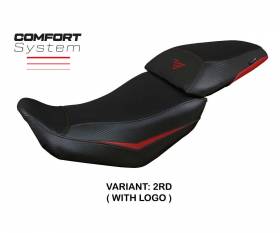 Housse de selle Suining Comfort System Rouge RD + logo T.I. pour Voge Valico 500 DS/DSX 2020 > 2023