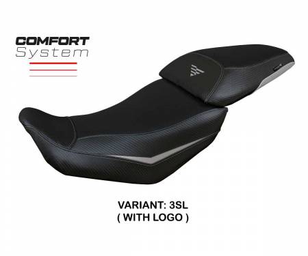 VOVA50SC-3SL-1 Housse de selle Suining Comfort System Argent SL + logo T.I. pour Voge Valico 500 DS/DSX 2020 > 2023