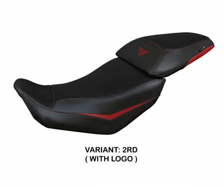 VOVA50S-2RD-1 Seat saddle cover Suining Red RD + logo T.I. for Voge Valico 500 DS/DSX 2020 > 2023