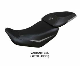Seat saddle cover Suining Silver SL + logo T.I. for Voge Valico 500 DS/DSX 2020 > 2023
