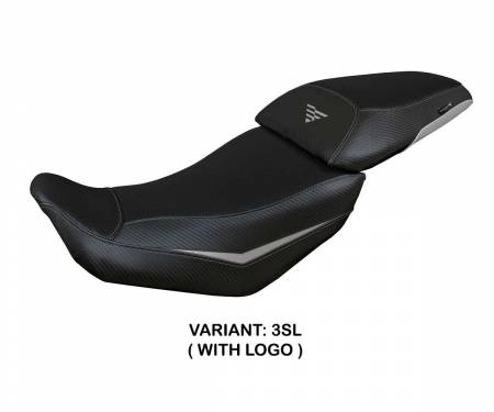 VOVA50S-3SL-1 Rivestimento sella Suining Argento SL + logo T.I. per Voge Valico 500 DS/DSX 2020 > 2023
