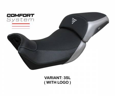 VV65RC-3SL-1 Seat saddle cover Rukla comfort system Silver SL + logo T.I. for Voge Valico 650 DS 2021 > 2023