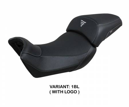 VV65R-1BL-1 Seat saddle cover Rukla Black BL + logo T.I. for Voge Valico 650 DS 2021 > 2023