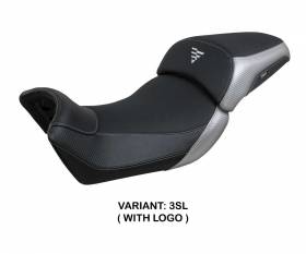 Seat saddle cover Rukla Silver SL + logo T.I. for Voge Valico 650 DS 2021 > 2023