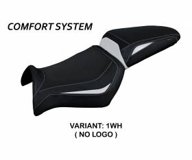 Housse de selle Algar Comfort System Blanche (WH) T.I. pour YAMAHA MT-03 2006 > 2014
