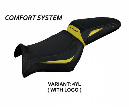 YAMT3AC-4YL-1 Housse de selle Algar Comfort System Jaune (YL) T.I. pour YAMAHA MT-03 2006 > 2014