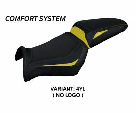 Housse de selle Algar Comfort System Jaune (YL) T.I. pour YAMAHA MT-03 2006 > 2014