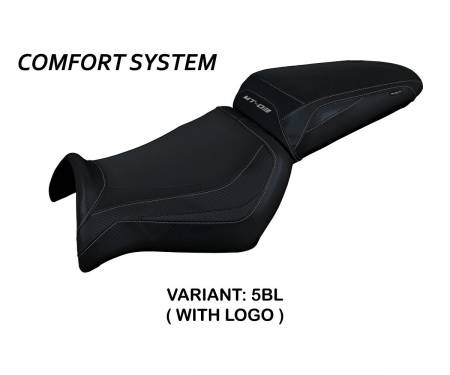 YAMT3AC-5BL-1 Housse de selle Algar Comfort System Noir (BL) T.I. pour YAMAHA MT-03 2006 > 2014