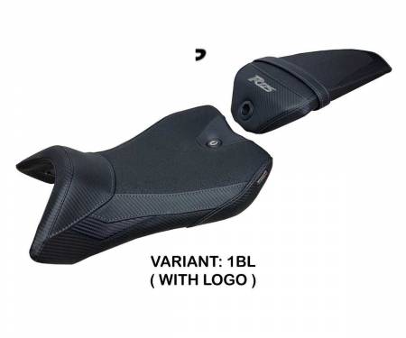 YAR125NU-1BL-1 Seat saddle cover Nashik Ultragrip Black BL + logo T.I. for Yamaha R125 2016 > 2018