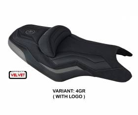 Seat saddle cover Mcn Velvet Ultragrip Gray (GR) T.I. for YAMAHA T-MAX 500 2008 > 2016