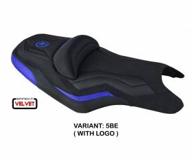 Seat saddle cover Mcn Velvet Ultragrip Blue (BE) T.I. for YAMAHA T-MAX 500 2008 > 2016