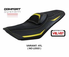 Housse de selle Kiko Comfort System Jaune YL T.I. pour Yamaha T-Max 560 2022 > 2024