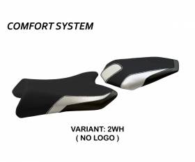 Seat saddle cover Vicenza Comfort System White (WH) T.I. for YAMAHA FZ1 FAZER 2006 > 2016