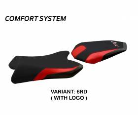 Seat saddle cover Vicenza Comfort System Red (RD) T.I. for YAMAHA FZ1 FAZER 2006 > 2016