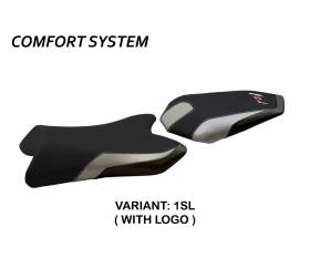 Seat saddle cover Vicenza Comfort System Silver (SL) T.I. for YAMAHA FZ1 2006 > 2016
