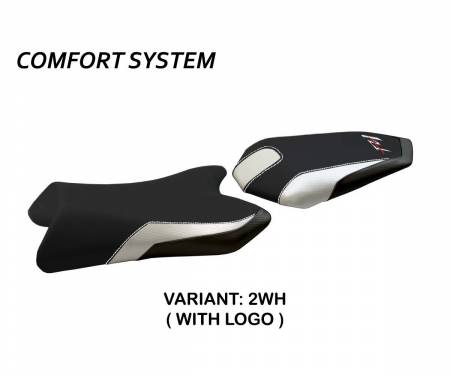 YFZ1VC-2WH-1 Seat saddle cover Vicenza Comfort System White (WH) T.I. for YAMAHA FZ1 2006 > 2016