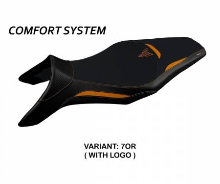 YMT9AC-7OR-1 Housse de selle Asha Comfort System Orange (OR) T.I. pour YAMAHA MT-09 2013 > 2020