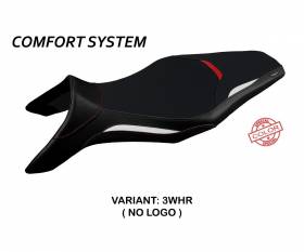Sattelbezug Sitzbezug Asha Special Color Comfort System Weiss - Rot (WHR) T.I. fur YAMAHA MT-09 2013 > 2020