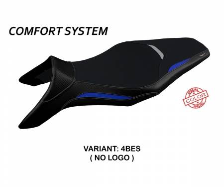 YMT9ASC-4BES-2 Seat saddle cover Asha Special Color Comfort System Blue - Silver (BES) T.I. for YAMAHA MT-09 2013 > 2020