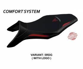Sattelbezug Sitzbezug Asha Special Color Comfort System Rot - Grau (RDG) T.I. fur YAMAHA MT-09 2013 > 2020