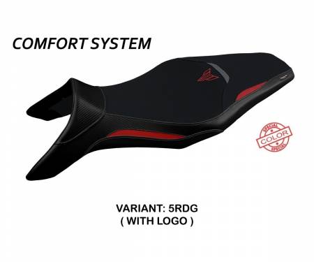 YMT9ASC-5RDG-1 Seat saddle cover Asha Special Color Comfort System Red - Gray (RDG) T.I. for YAMAHA MT-09 2013 > 2020