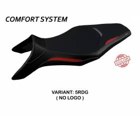 Sattelbezug Sitzbezug Asha Special Color Comfort System Rot - Grau (RDG) T.I. fur YAMAHA MT-09 2013 > 2020