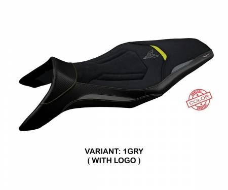 YMT9ASU-1GRY-1 Seat saddle cover Asha Special Color Ultragrip Gray - Yellow (GRY) T.I. for YAMAHA MT-09 2013 > 2020