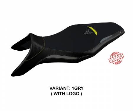 YMT9AS-1GRY-1 Seat saddle cover Asha Special Color Gray - Yellow (GRY) T.I. for YAMAHA MT-09 2013 > 2020