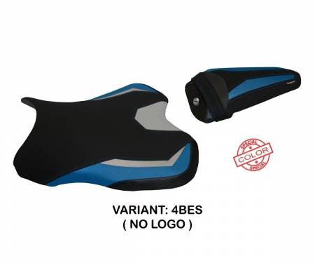YR119BS-4BES-4 Seat saddle cover Bilbao Special Color Blue - Silver (BES) T.I. for YAMAHA R1 2015 > 2022