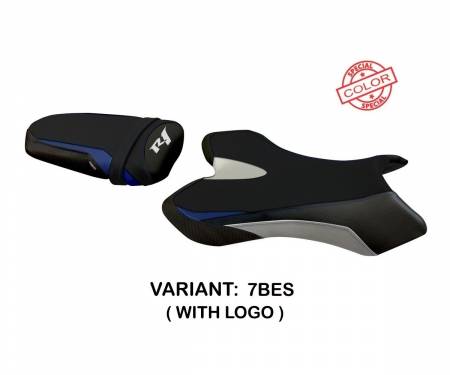 YR146AS-7BES-2 Seat saddle cover Argo Special Color Blue - Silver (BES) T.I. for YAMAHA R1 2004 > 2006