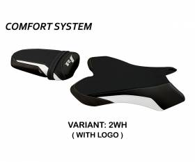 Seat saddle cover Biel Comfort System White (WH) T.I. for YAMAHA R1 2004 > 2006