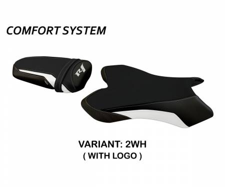 YR146B1-2WH-2 Seat saddle cover Biel Comfort System White (WH) T.I. for YAMAHA R1 2004 > 2006