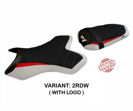 YR146TS1-2RDW-2 Housse de selle Tolone Special Color 1 Ultragrip Rouge - Blanche (RDW) T.I. pour YAMAHA R1 2004 > 2006