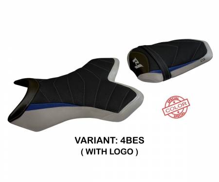 YR146TS1-4BES-2 Seat saddle cover Tolone Special Color 1 Ultragrip Blue - Silver (BES) T.I. for YAMAHA R1 2004 > 2006