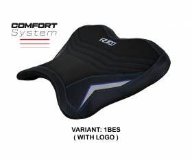 Seat saddle cover Rider Hernals comfort system Blue - Silver (BES) T.I. for YAMAHA R1 2015 > 2022