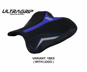 Seat saddle cover Rider Hernals Ultragrip Blue - Silver (BES) T.I. for YAMAHA R1 2015 > 2022