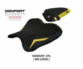 Seat saddle cover Kagran NO LOGO comfort system Yellow(YL) T.I. for YAMAHA R1 2015 > 2022