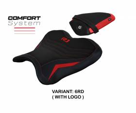 Seat saddle cover Kagran comfort system Red(RD) T.I. for YAMAHA R1 2015 > 2022