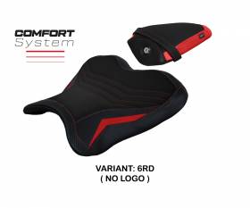 Seat saddle cover Kagran NO LOGO comfort system Red(RD) T.I. for YAMAHA R1 2015 > 2022