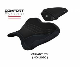 Seat saddle cover Kagran NO LOGO comfort system Black(BL) T.I. for YAMAHA R1 2015 > 2022