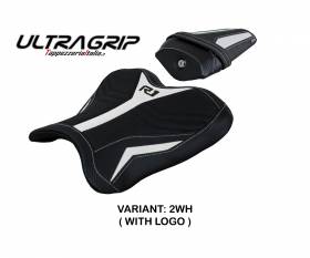 Seat saddle cover Kagran Ultragrip White (WH) T.I. for YAMAHA R1 2015 > 2022