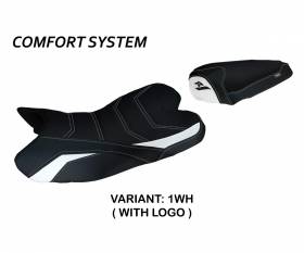 Housse de selle Araxa Comfort System Blanche (WH) T.I. pour YAMAHA R1 2009 > 2014