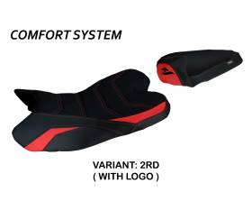 Seat saddle cover Araxa Comfort System Red (RD) T.I. for YAMAHA R1 2009 > 2014