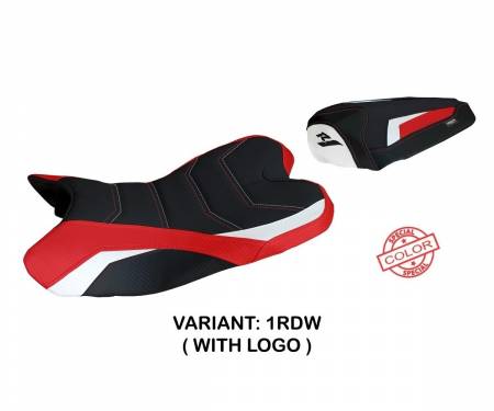 YR1914BS-1RDW-1  Seat saddle cover Balsas Special Color Ultragrip Red - White (RDW) T.I. for YAMAHA R1 2009 > 2014