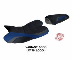 Sattelbezug Sitzbezug Balsas Special Color Ultragrip Grau - Blau (BEG) T.I. fur YAMAHA R1 2009 > 2014