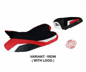 Seat saddle cover Kayapo Special Color Red - White (RDW) T.I. for YAMAHA R1 2009 > 2014
