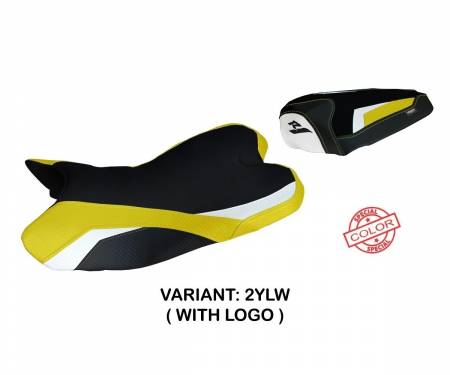 YR1914KS-2YLW-1 Seat saddle cover Kayapo Special Color Giallo - White (YLW) T.I. for YAMAHA R1 2009 > 2014