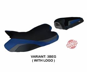 Seat saddle cover Kayapo Special Color Blue - Gray (BEG) T.I. for YAMAHA R1 2009 > 2014