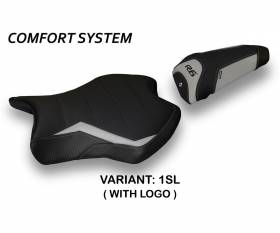 Seat saddle cover Alba 2 Comfort System Silver (SL) T.I. for YAMAHA R6 2017 > 2021